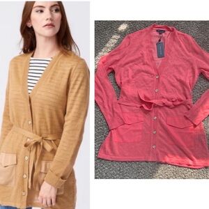 Tie Waist Long Cardigan